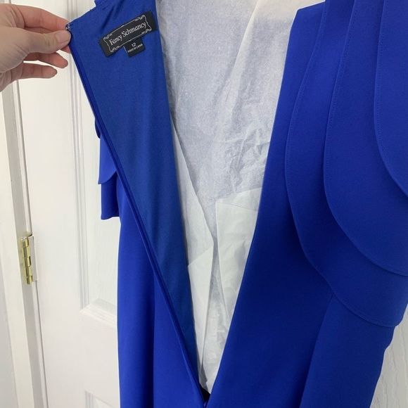 Fancy Schmancy Blue Beaded Detail Evening Gown - Picture 9 of 10